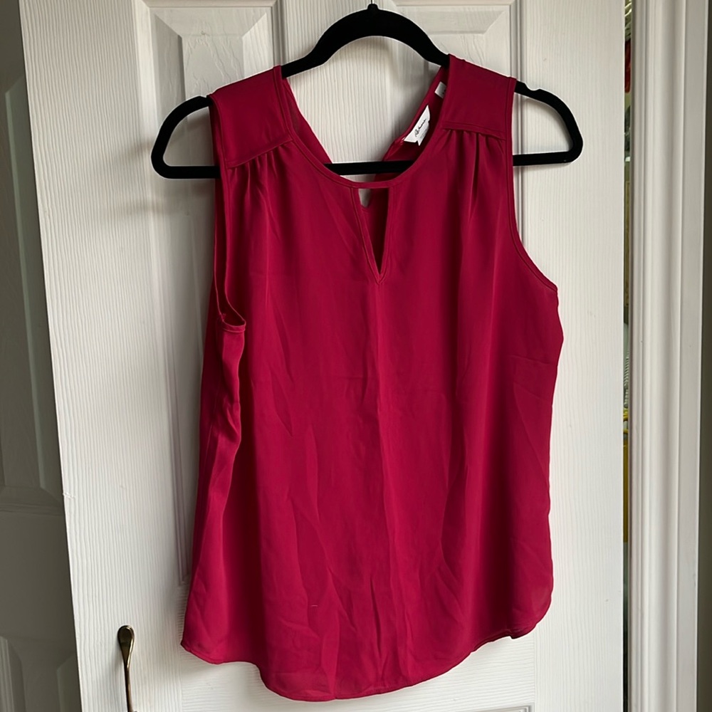 Pink top, the relaxed